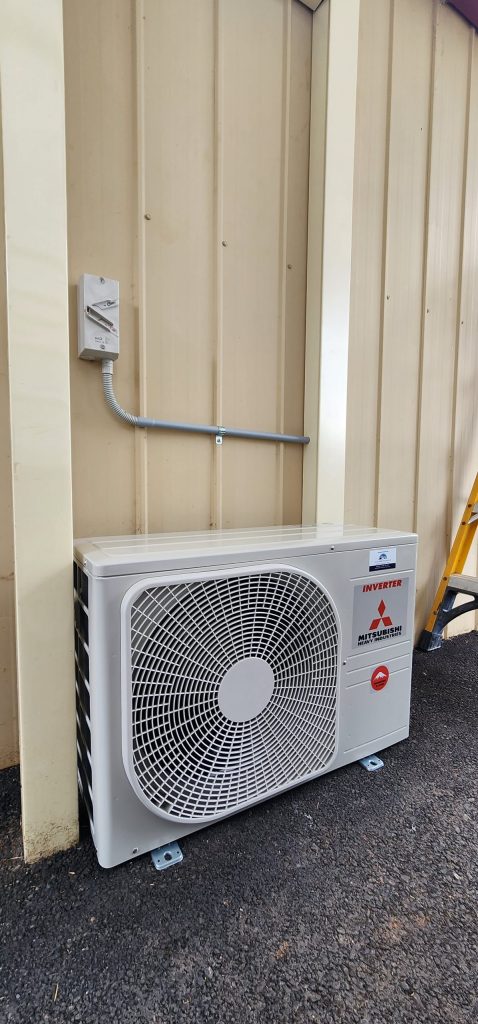 A Mitsubishi AC installed